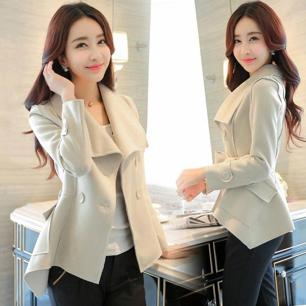 Horizon Essentials | Slim Fit Petite Suede Blazer