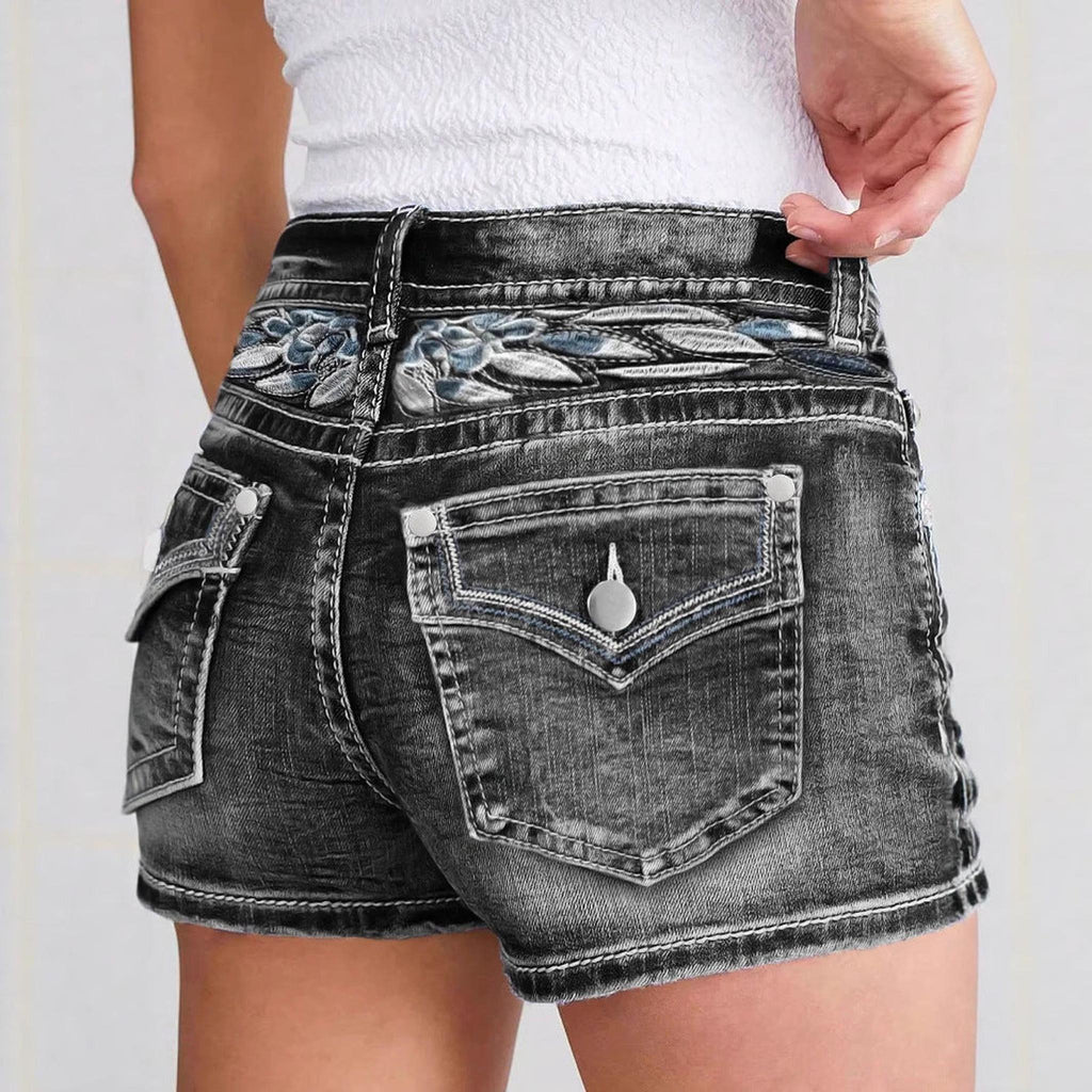 Horizon Essentials | Slim-Fit Premium Embroidered Shorts