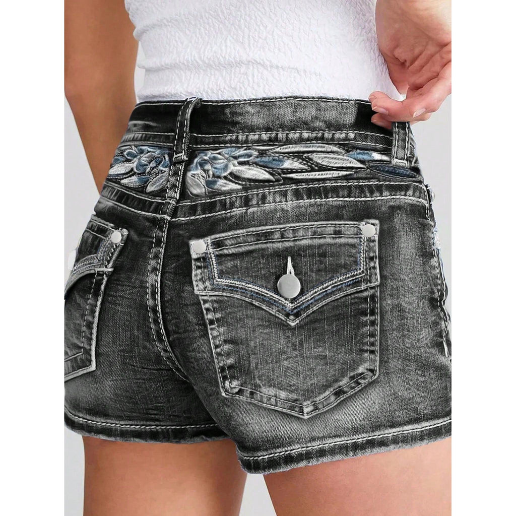 Horizon Essentials | Slim-Fit Premium Embroidered Shorts