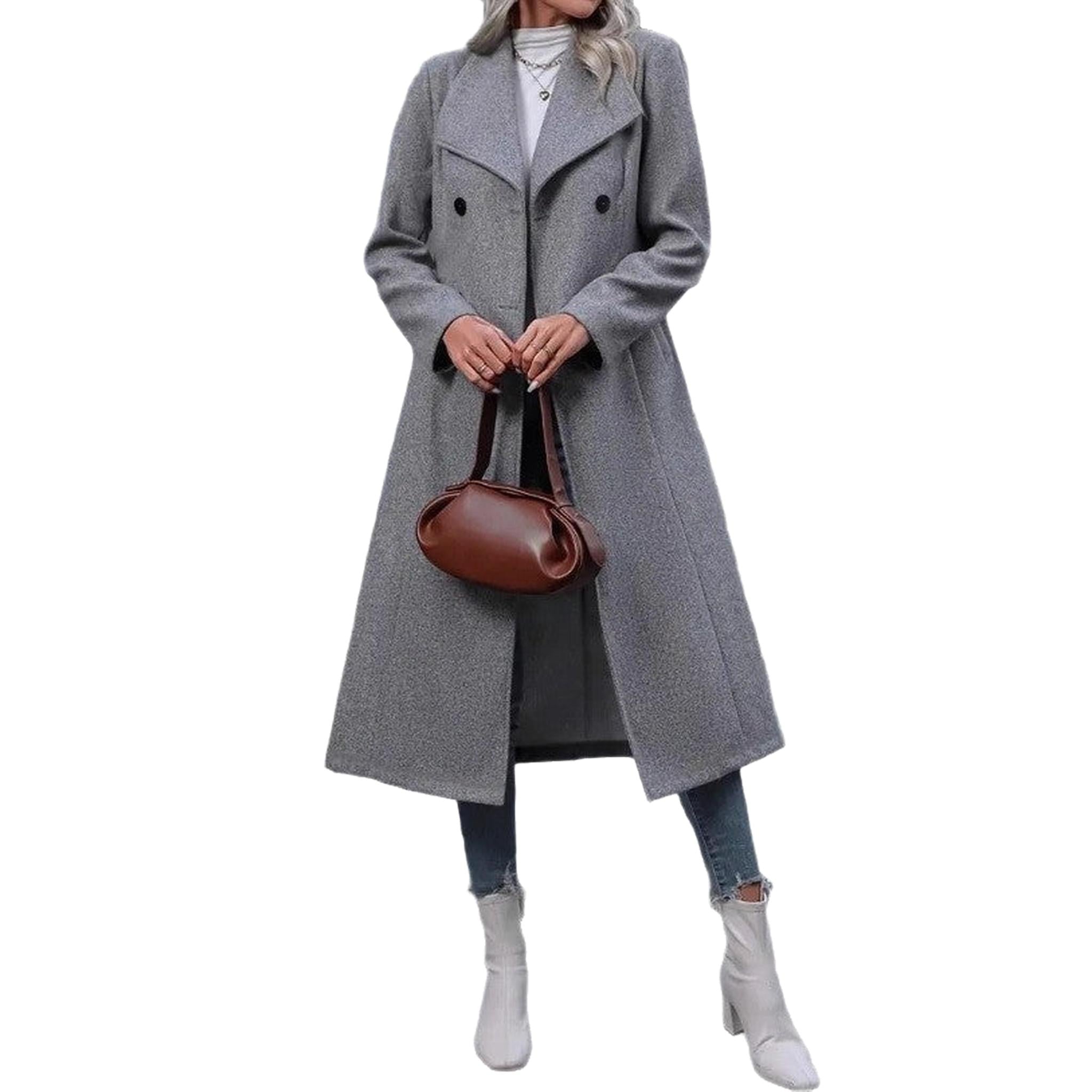 Horizon Essentials | Slim-Fit Premium Long Wool Coat