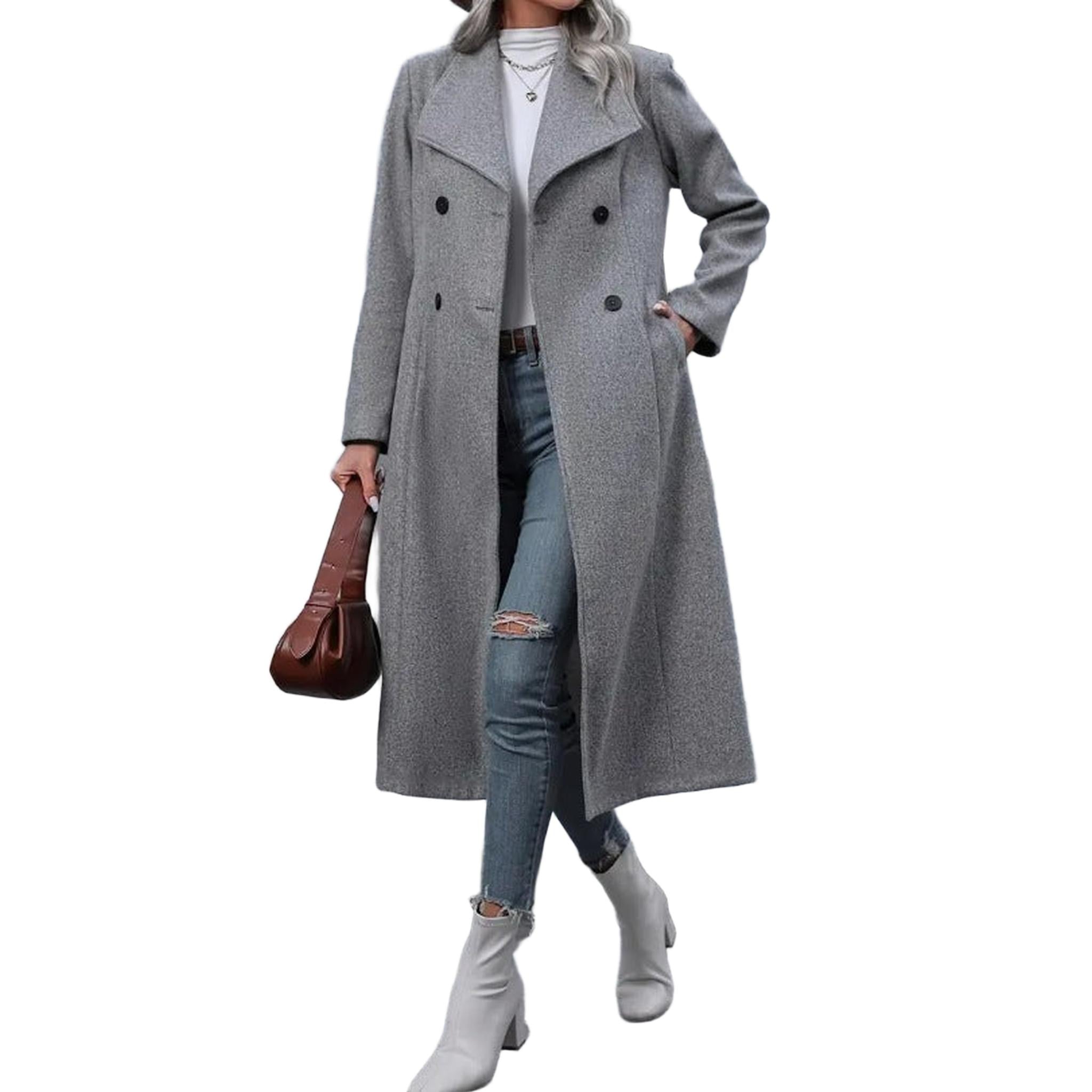 Horizon Essentials | Slim-Fit Premium Long Wool Coat