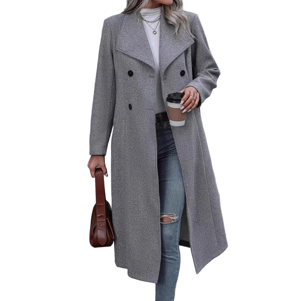 Horizon Essentials | Slim-Fit Premium Long Wool Coat
