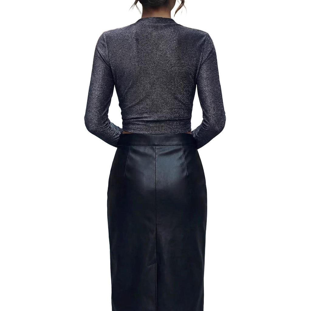 Horizon Essentials | Slim-Fit Silver Gray Top