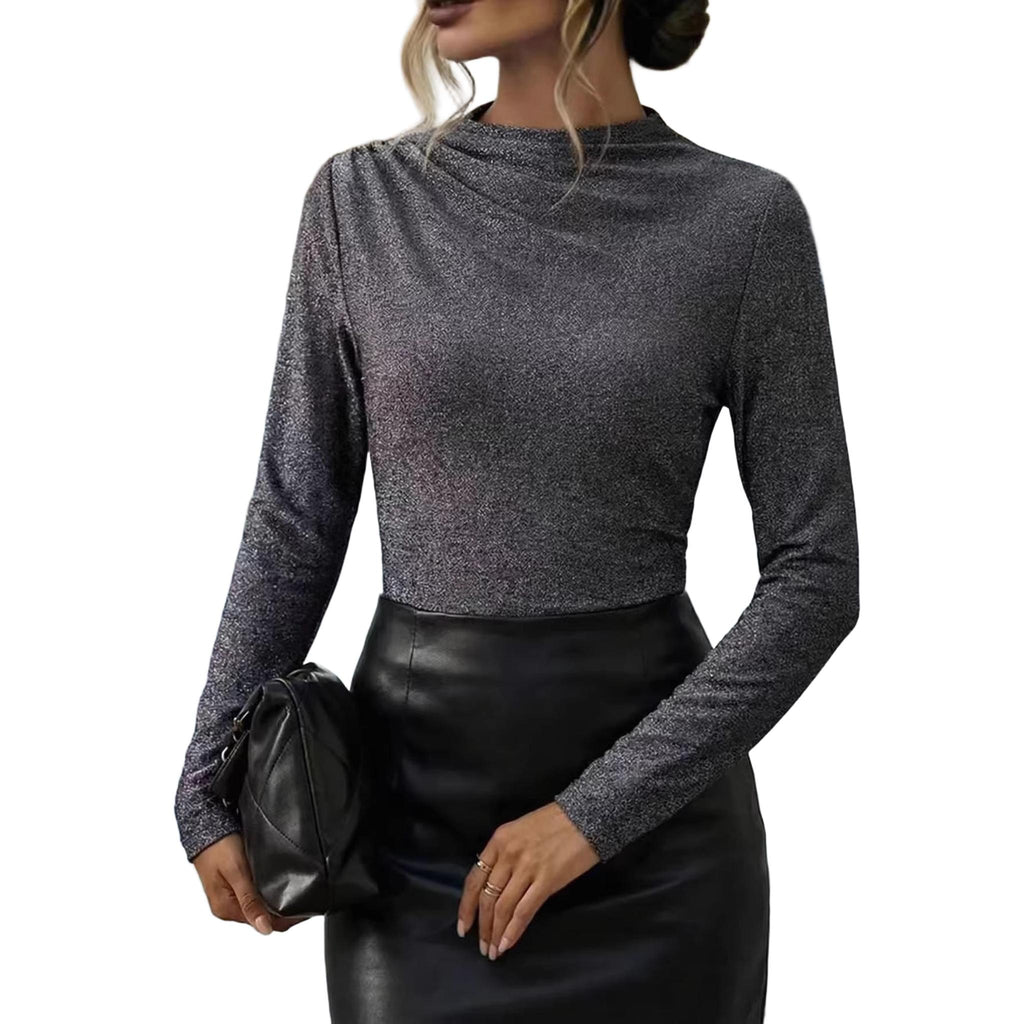 Horizon Essentials | Slim-Fit Silver Gray Top