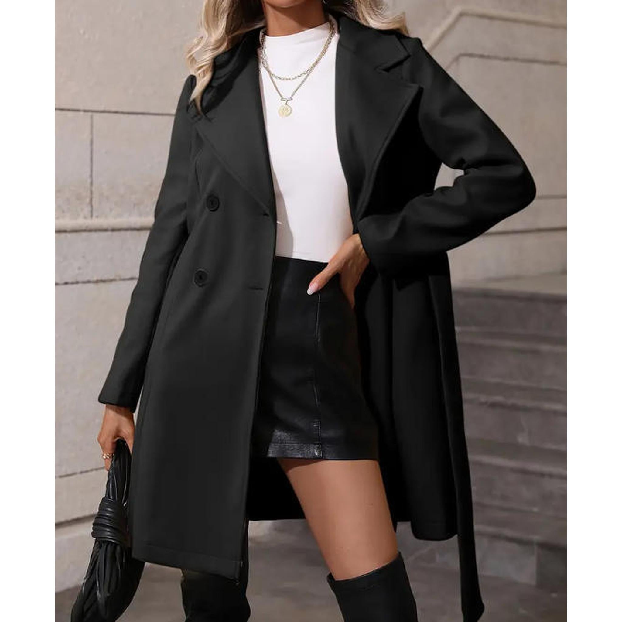 Horizon Essentials | Slim-Fit Woolen Lace-Up Coat