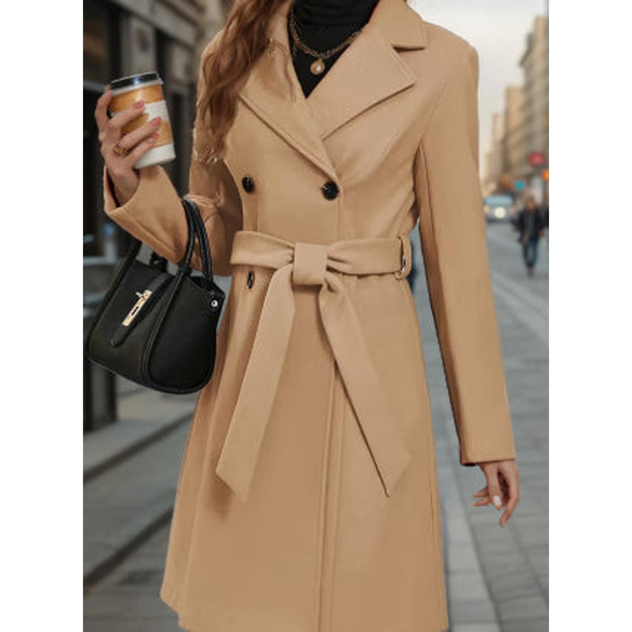 Horizon Essentials | Slim-Fit Woolen Lace-Up Coat