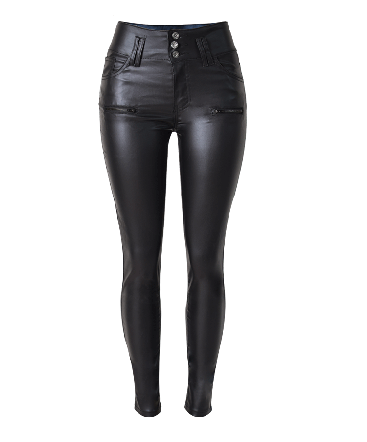 Horizon Essentials | Slim High Waist Leather Pants