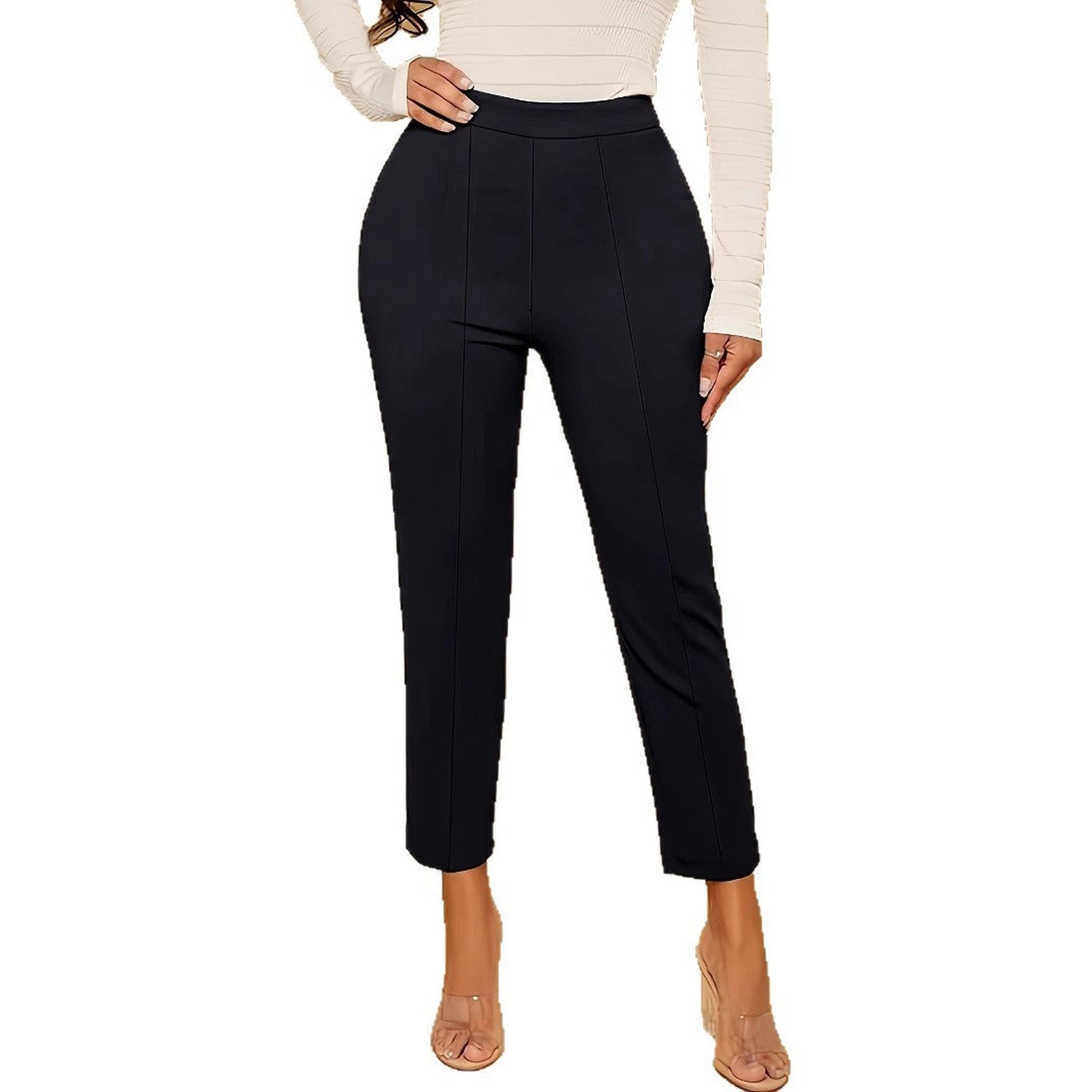 Horizon Essentials | Slim High Waist Trousers Premium