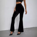 Horizon Essentials | Slim High-Waist Velvet Pants