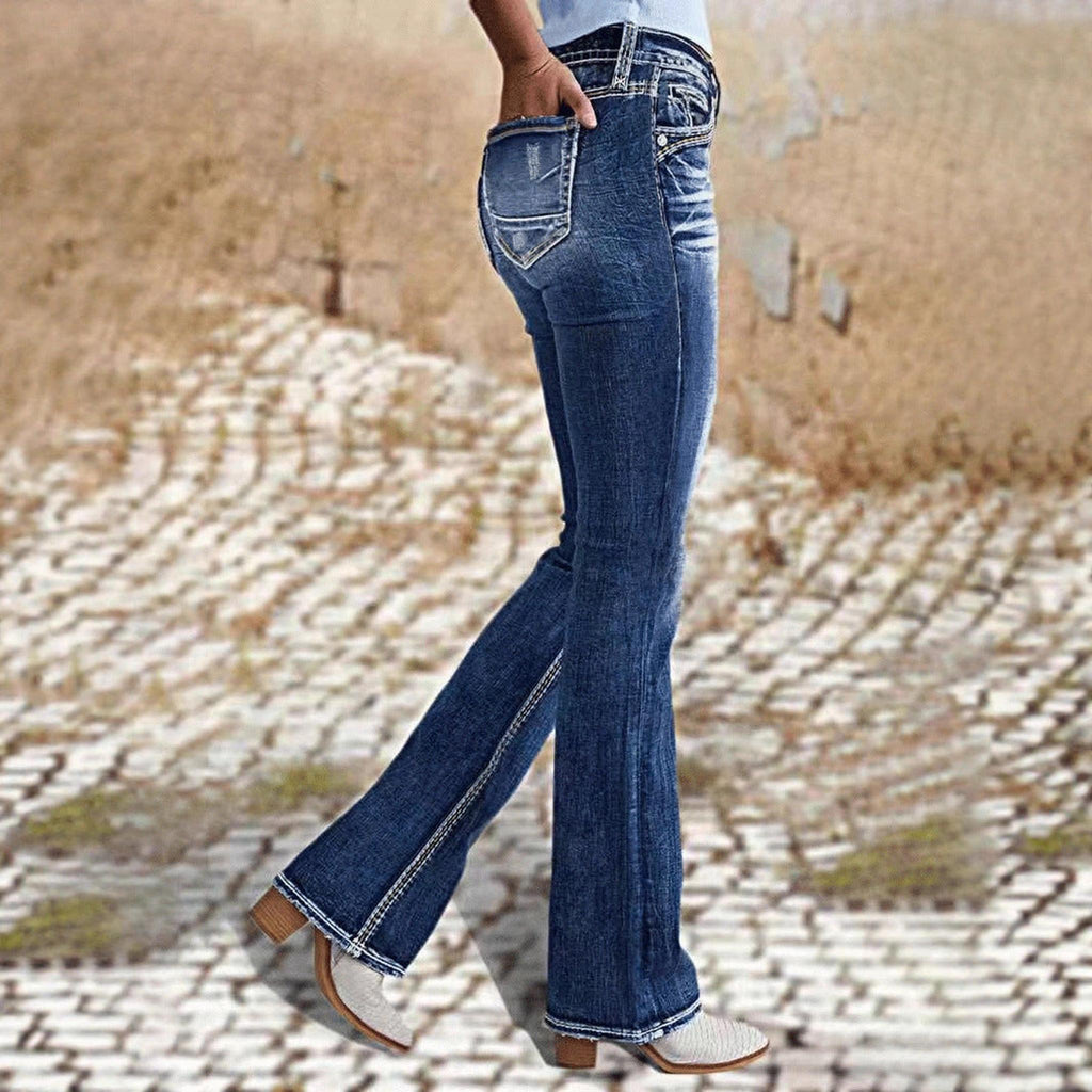 Horizon Essentials | Slim Mid Waist Stretch Jeans