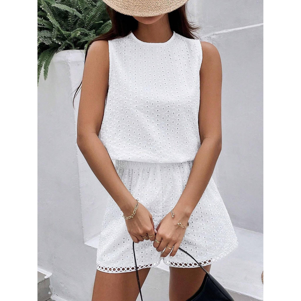 Horizon Essentials | Solid-Color Backless Embroidered Set