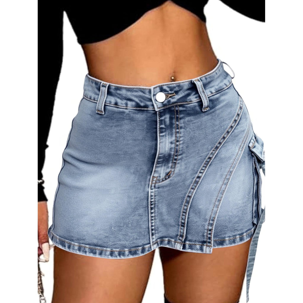 Horizon Essentials | Spicy Girl Premium Elastic Denim Skort