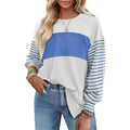 Horizon Essentials | Striped Contrast Premium Crewneck Pullover