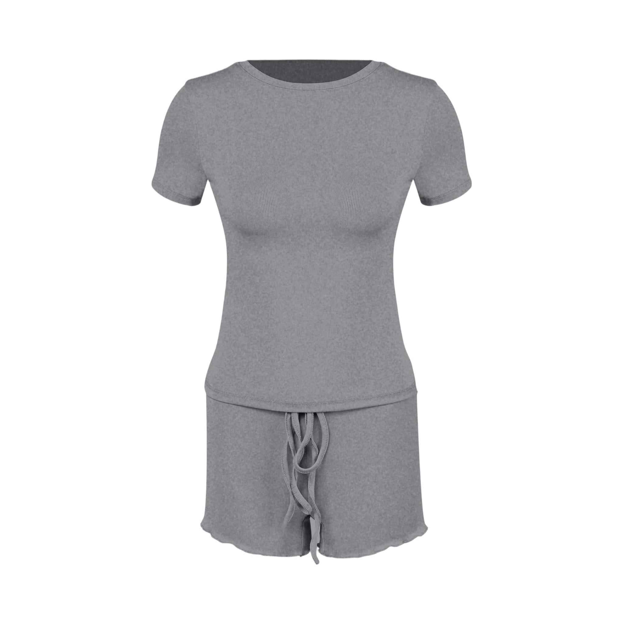 Horizon Essentials | Stylish Form-Fitting Crew Neck Set