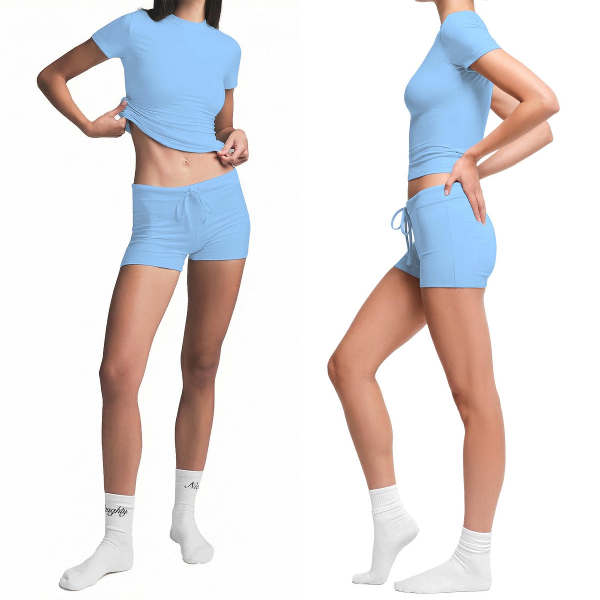 Horizon Essentials | Stylish Form-Fitting Crew Neck Set