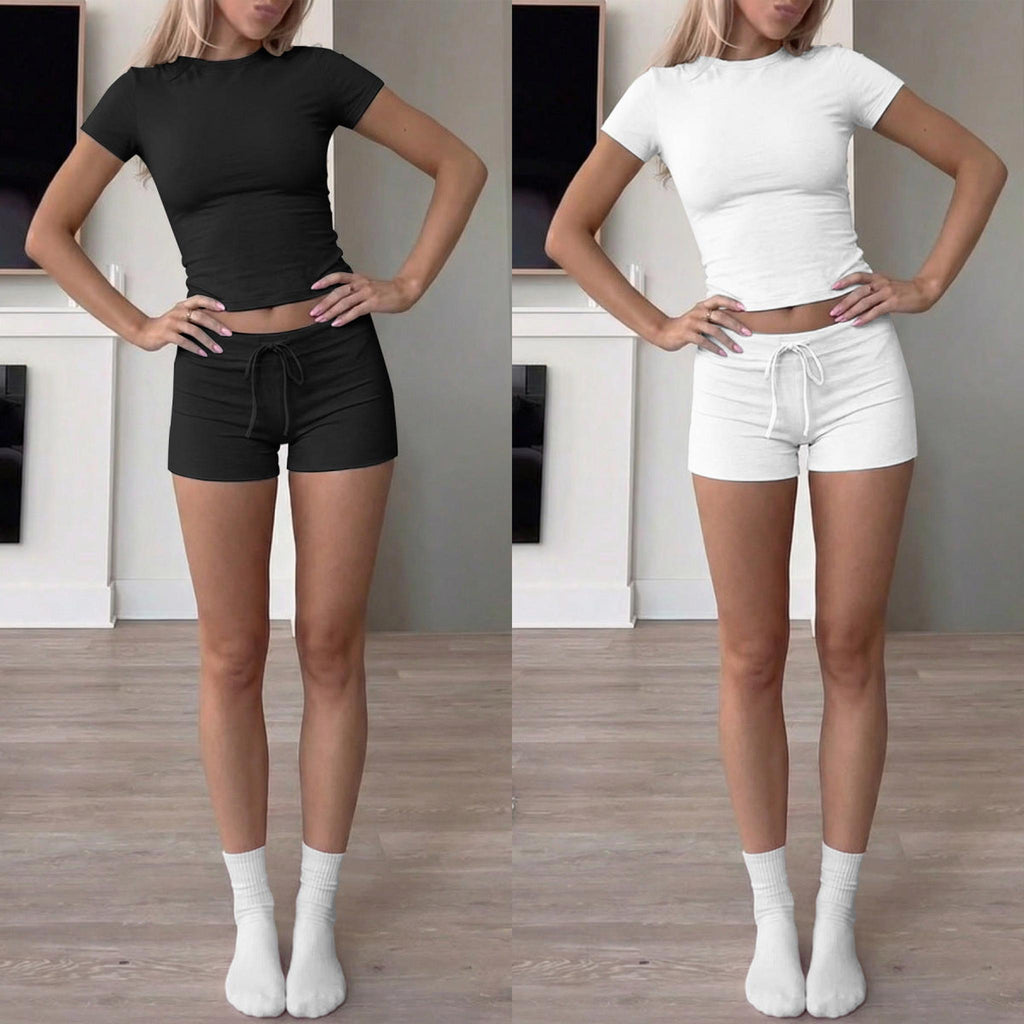 Horizon Essentials | Stylish Form-Fitting Crew Neck Set