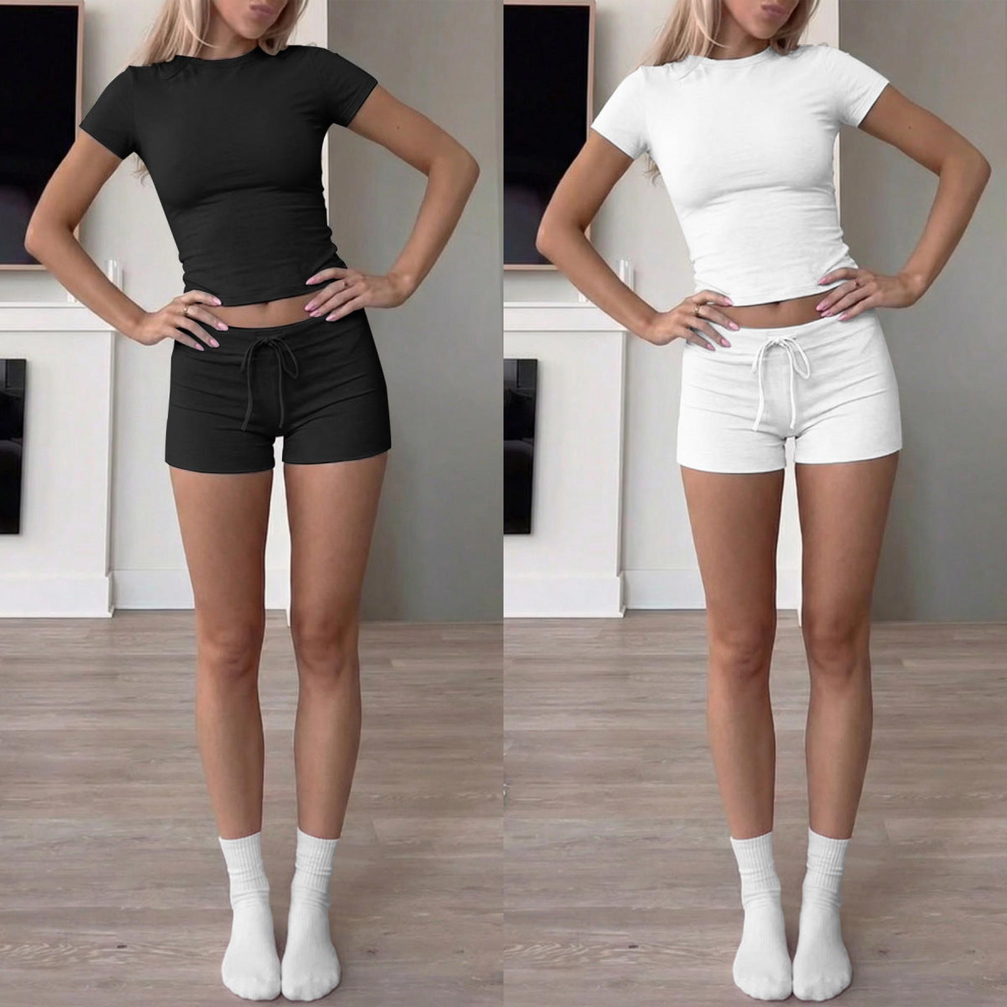 Horizon Essentials | Stylish Form-Fitting Crew Neck Set