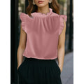 Horizon Essentials | Stylish Sleeveless Ruffled Office Top