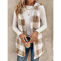 Horizon Essentials | Two-Tone Plush Plaid Cardigan