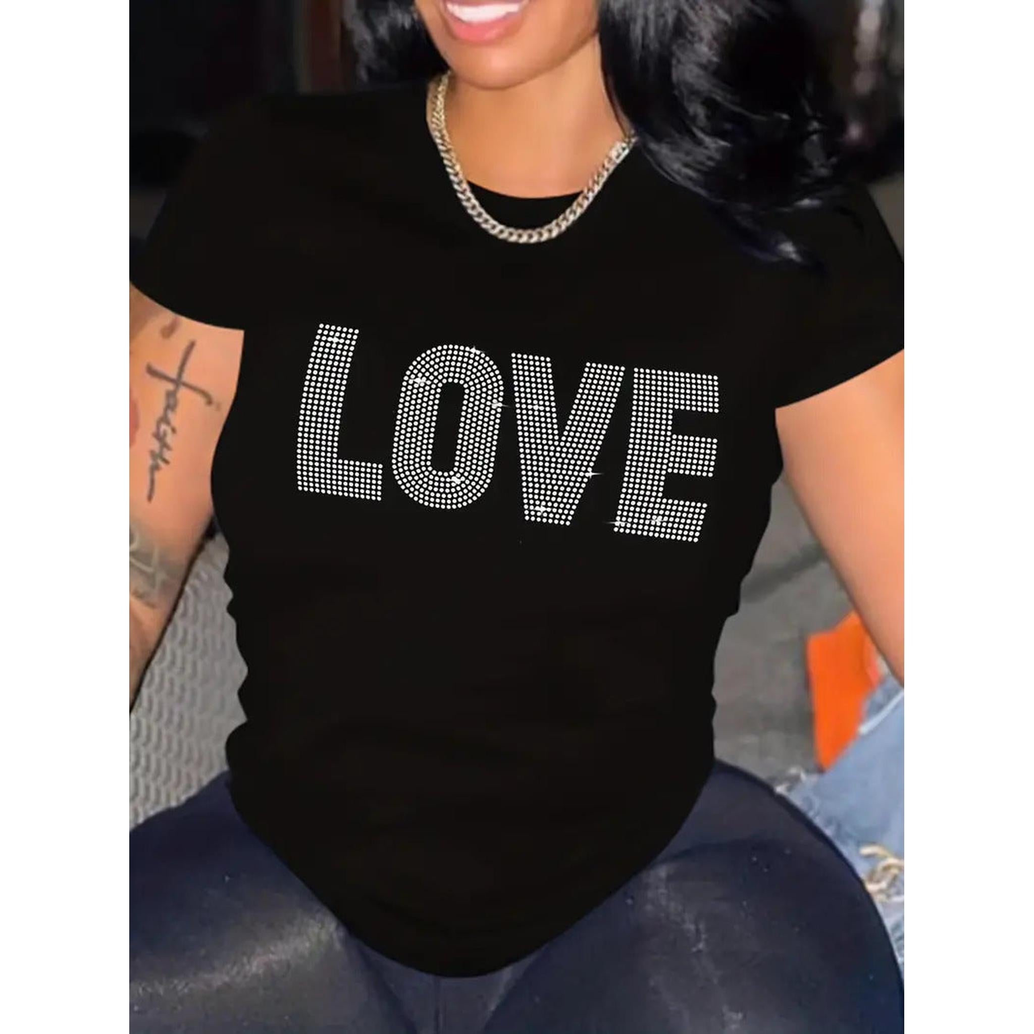 Horizon Essentials | Valentine's Day Love Neck Top