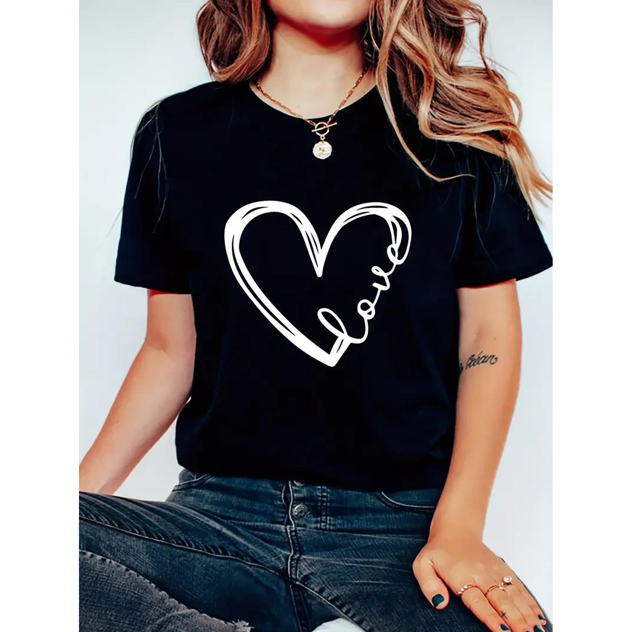 Horizon Essentials | Valentine's Day Love Neck Top