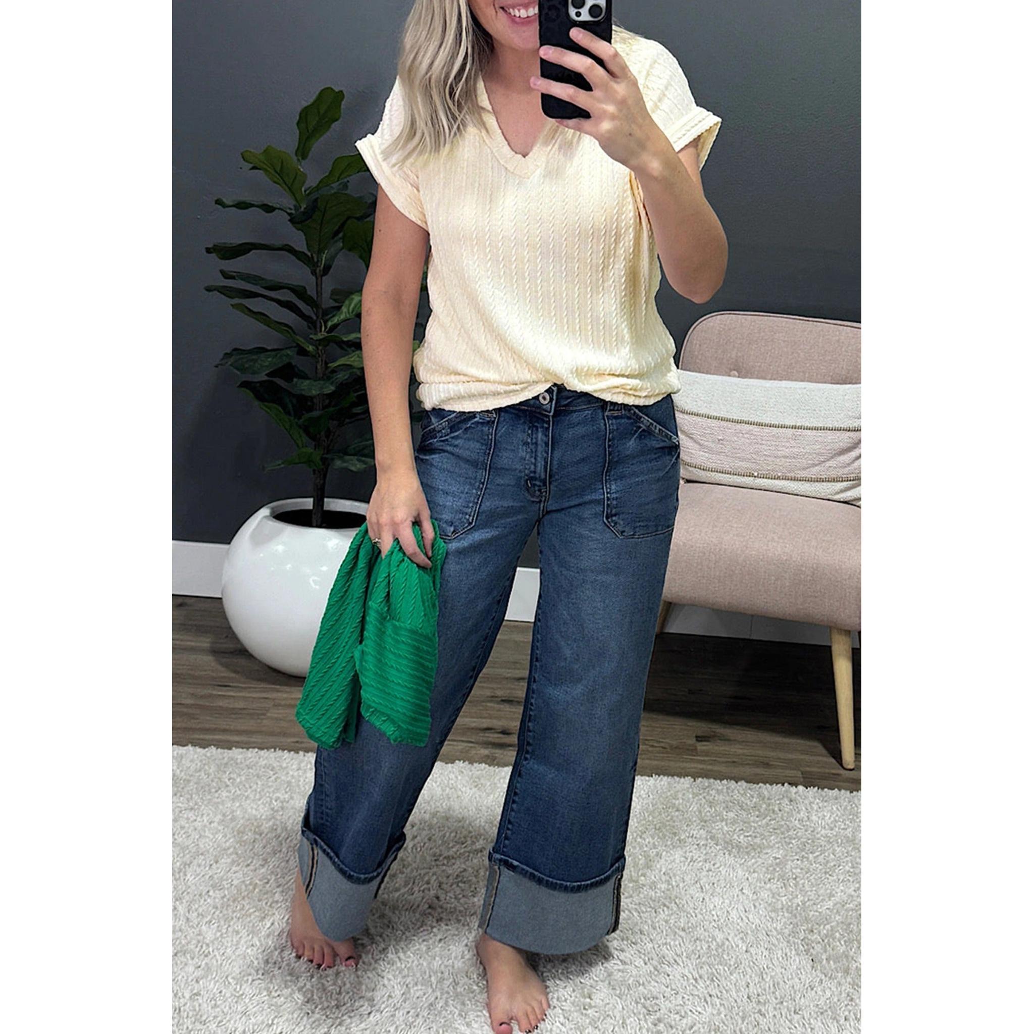 Horizon Essentials | Versatile Ribbed Premium V-Neck Top