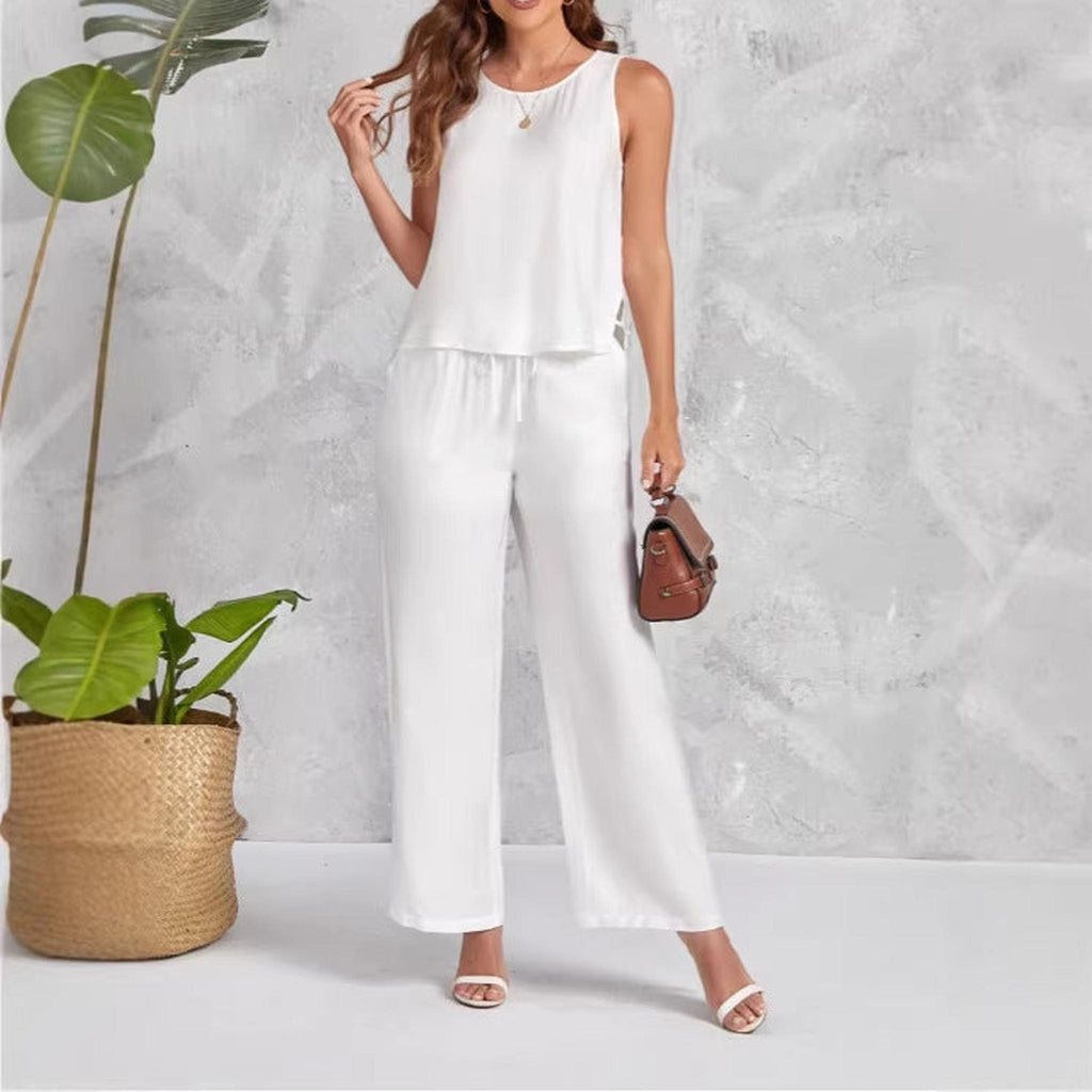 Horizon Essentials | Womens Vest Top Wide-Leg Pants