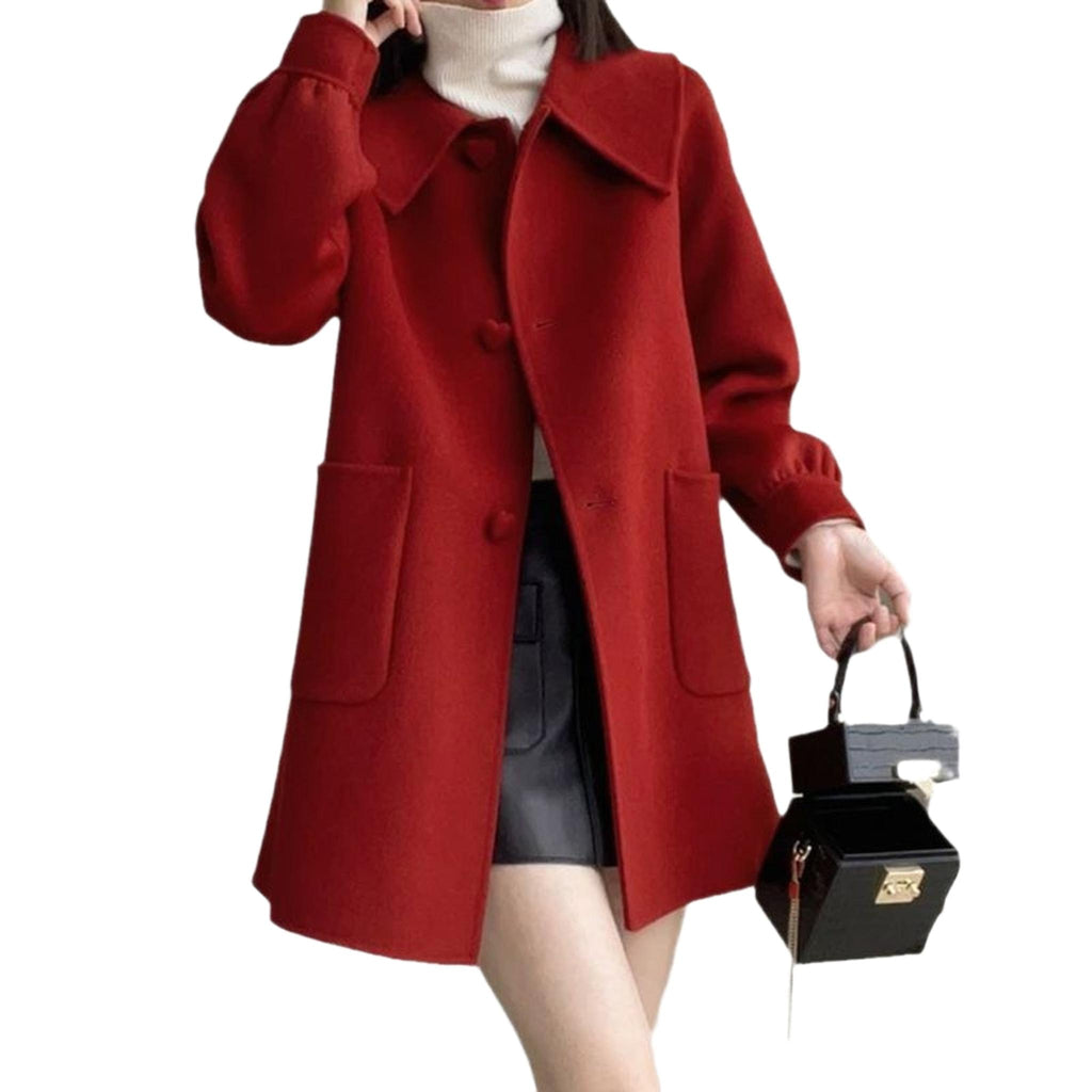 Horizon Essentials | Wool Blend Premium Dollneck Coat