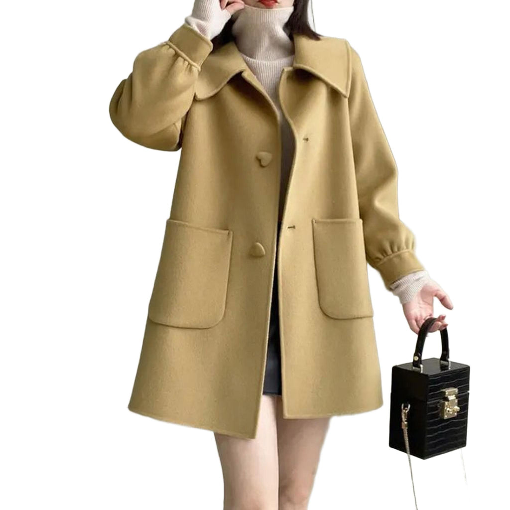 Horizon Essentials | Wool Blend Premium Dollneck Coat