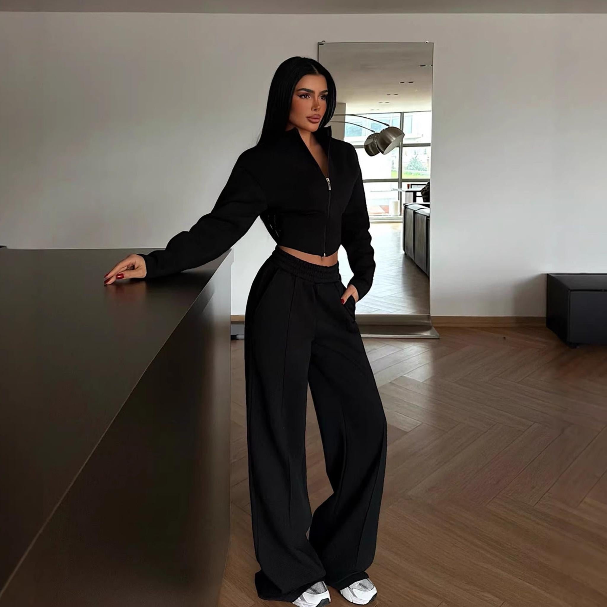 Horizon Essentials | Zip-Up Cardigan and Drawstring Pants