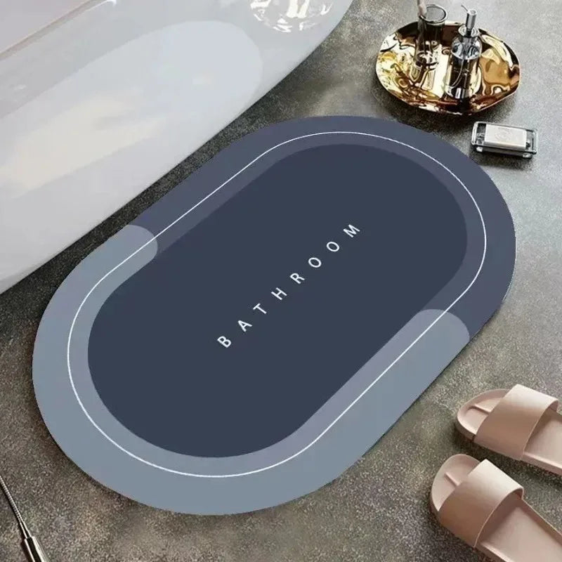 Absorbent Coral Velvet Bath Mat – Soft, Fast-Drying Comfort