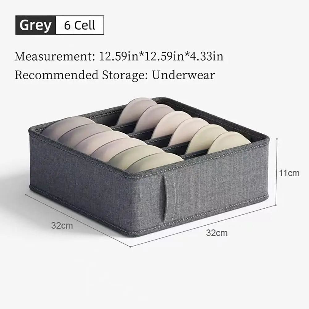 Foldable Fabric Underwear Drawer Organizer Box