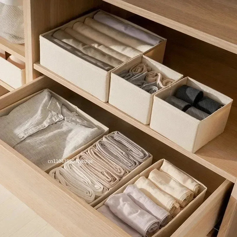 Fabric Drawer Organizer Boxes for Underwear and Socks