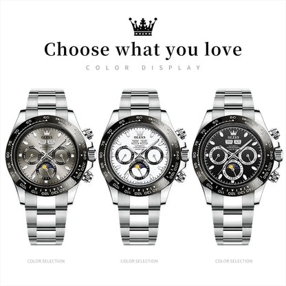 Men's Automatic Mechanical Watch Chronograph Luminous