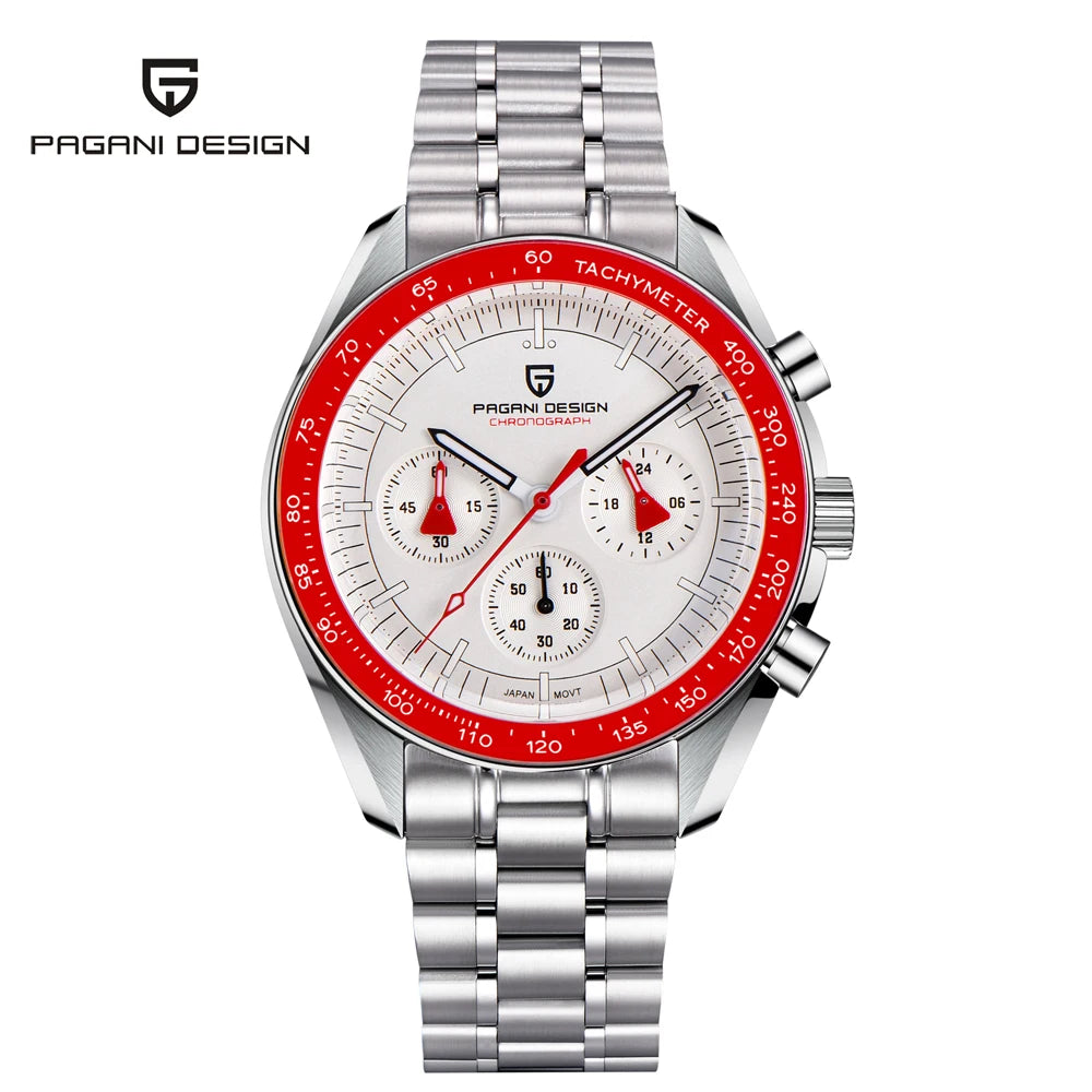 Men’s Moon Chronograph Watch Quartz With Sapphire