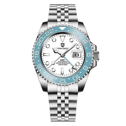 Men's GMT Automatic Watch Stainless Steel 40 mm