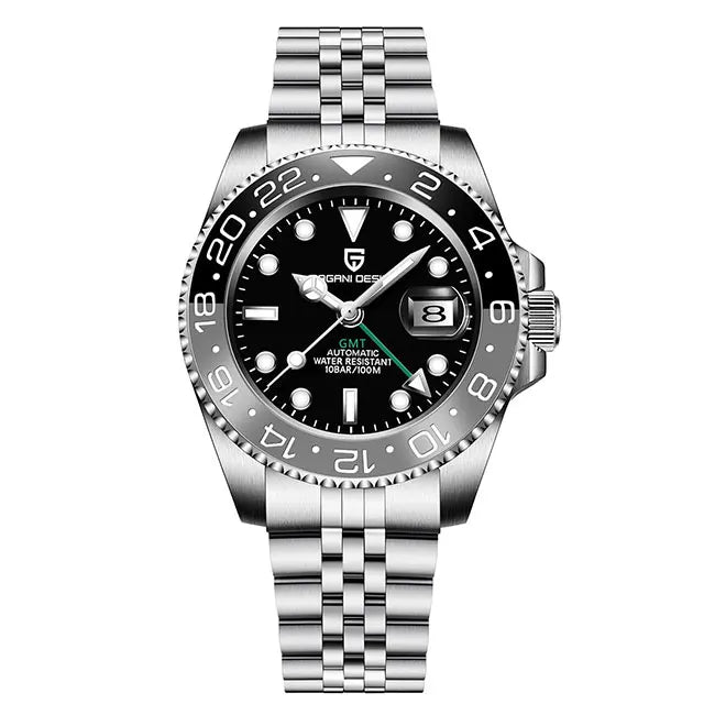 Men's GMT Automatic Watch Stainless Steel 40 mm