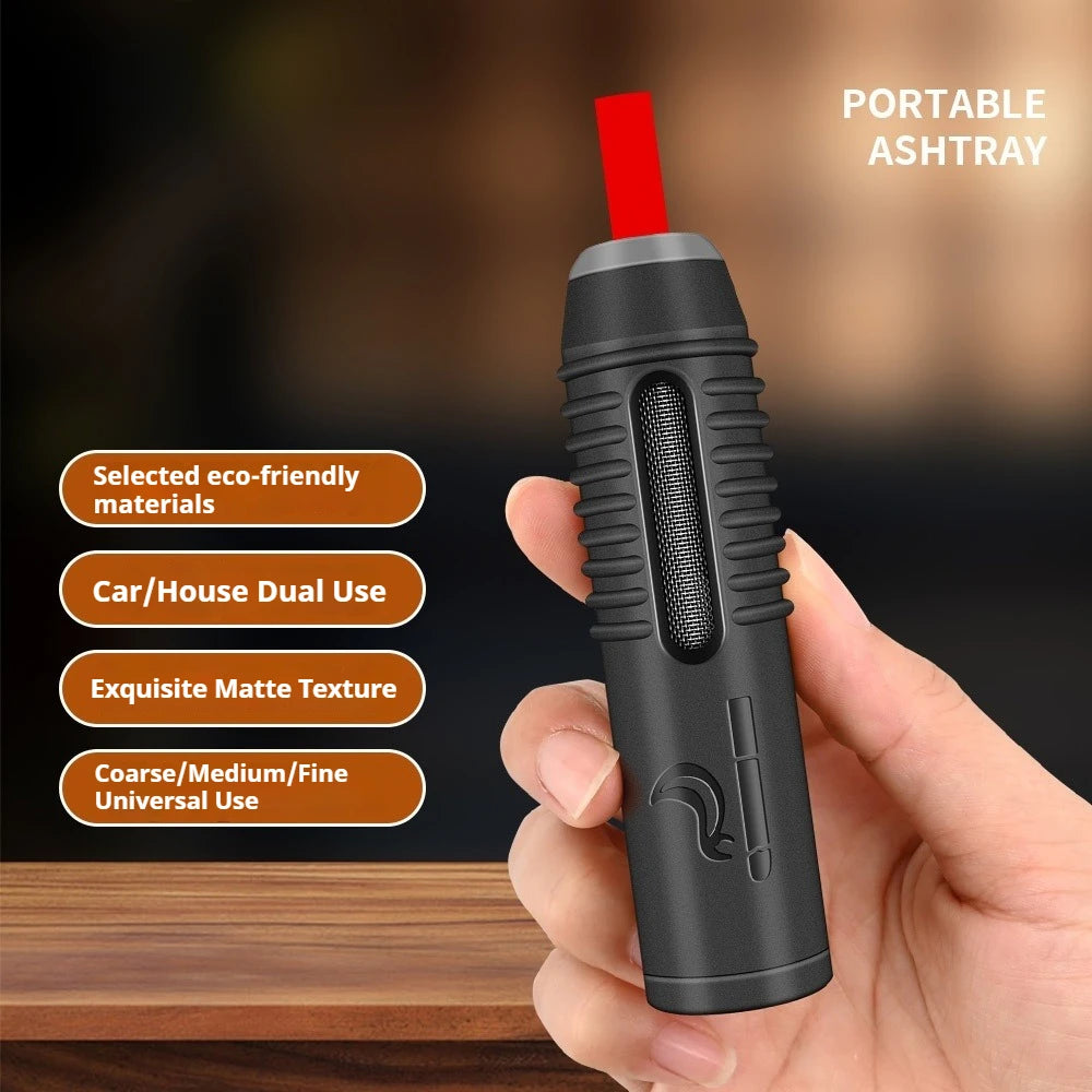 Portable Car Ashtray – Spill-Resistant, Easy-Clean Design