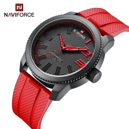 Men’s Sport Quartz Watch With Silicone Strap, 46 mm