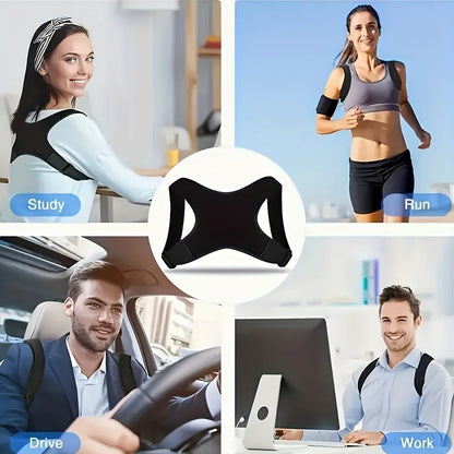 Adjustable Posture Corrector Back Brace for Spine Support
