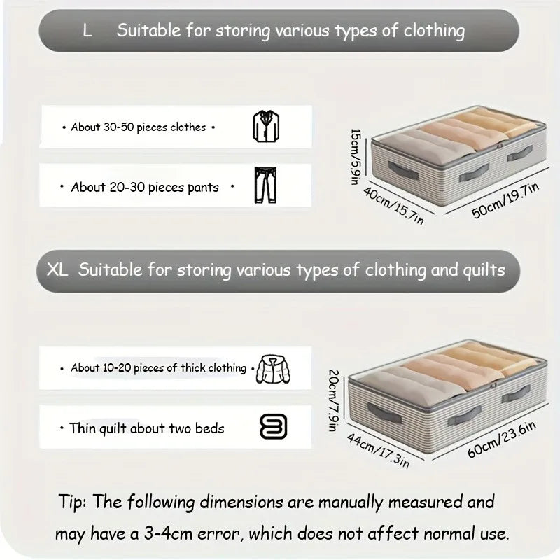 Large Clothes Storage Bag With Clear Window