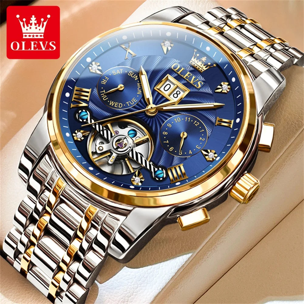 Men’s Automatic Tourbillon Luxury Mechanical Watch