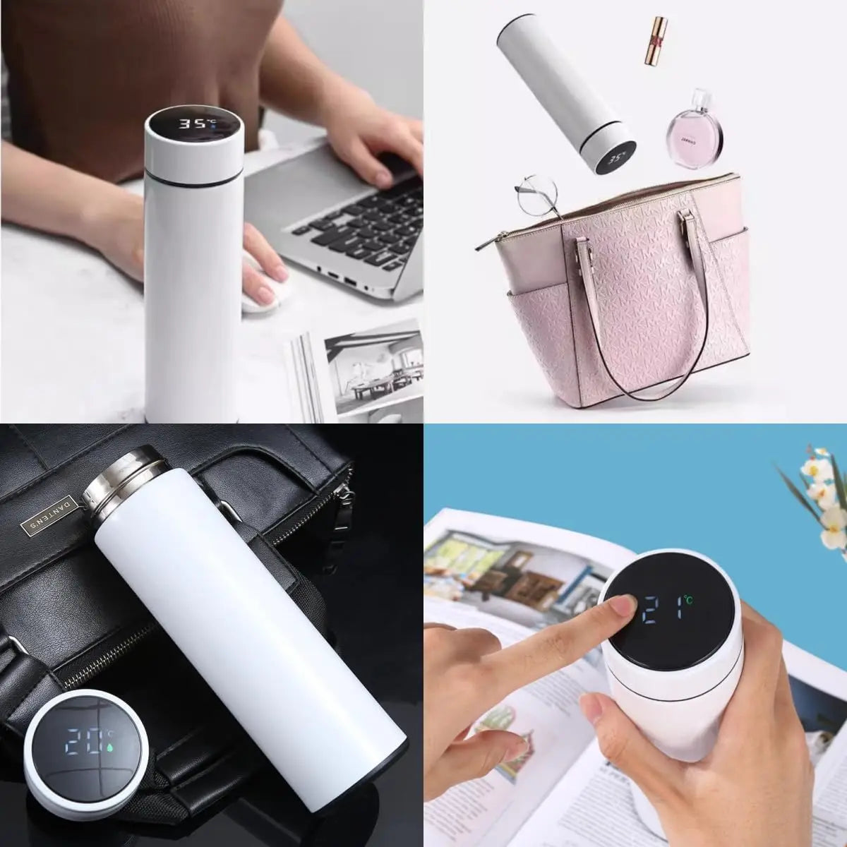 Stainless Steel Thermos Bottle with LED Temperature Display