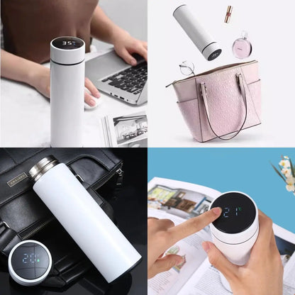 Stainless Steel Thermos Bottle with LED Temperature Display