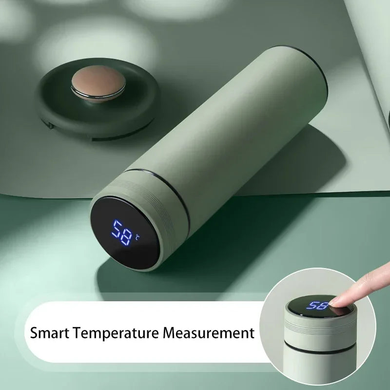 Stainless Steel Thermos Bottle with LED Temperature Display