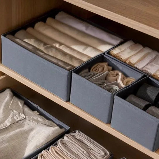 Premium Fabric Drawer Organizer & Foldable Closet Box