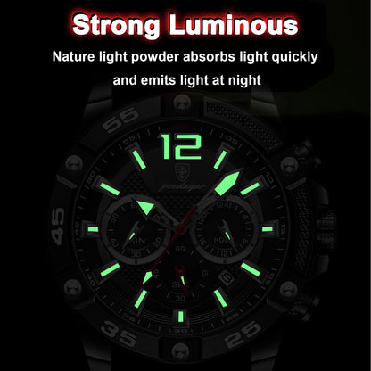 Men’s Chronograph Sports Watch Quartz Waterproof