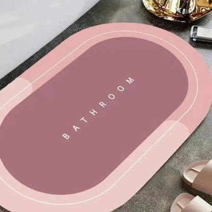 Absorbent Coral Velvet Bath Mat – Soft, Fast-Drying Comfort