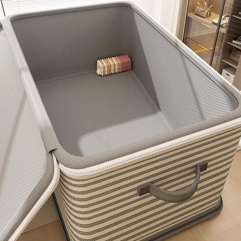Foldable Lockable Storage Box for Wardrobes and Shelves