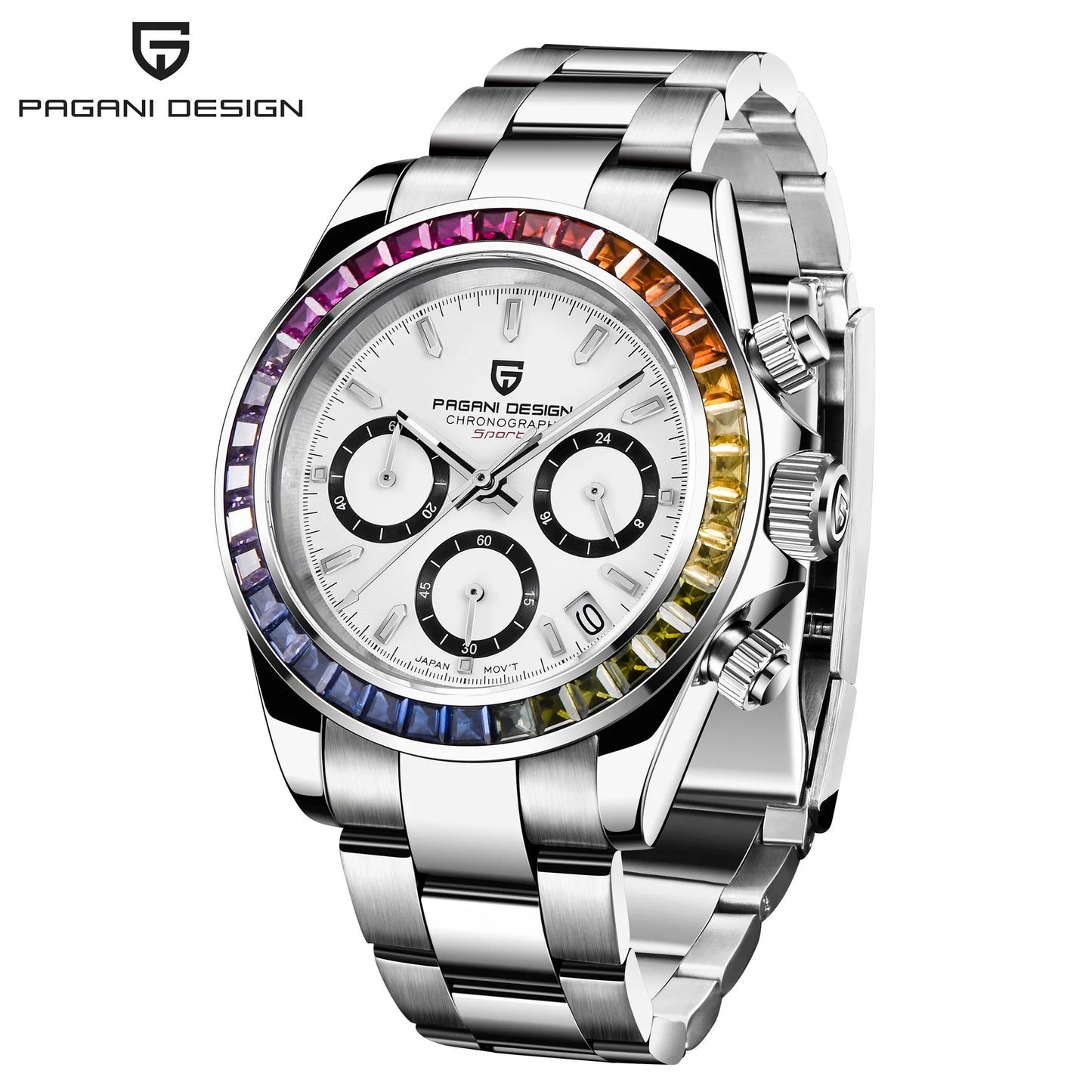 Men’s Chronograph Sport Watch Sapphire Crystal 100M